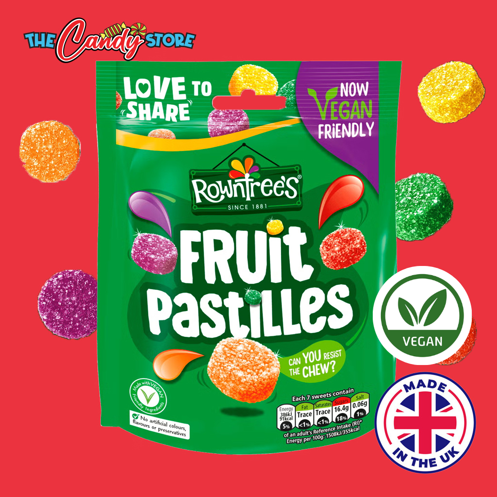 Rowntree's Fruit Pastilles Vegan Chewy Candy