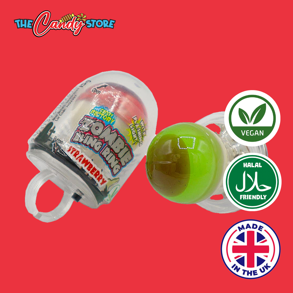 Crazy Candy Factory Zombie Bling Lollipop Ring