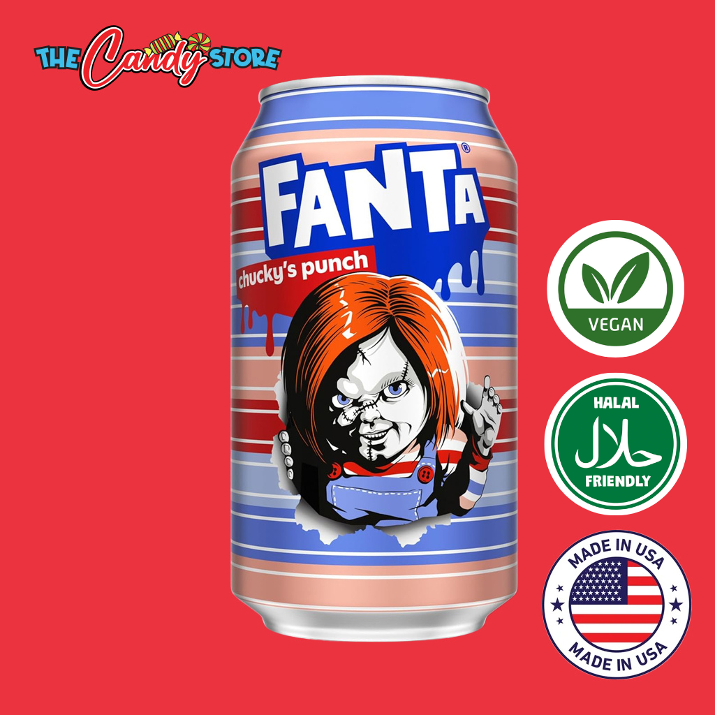 Fanta Chucky's Halloween Fruit Punch Drink (DENTED)