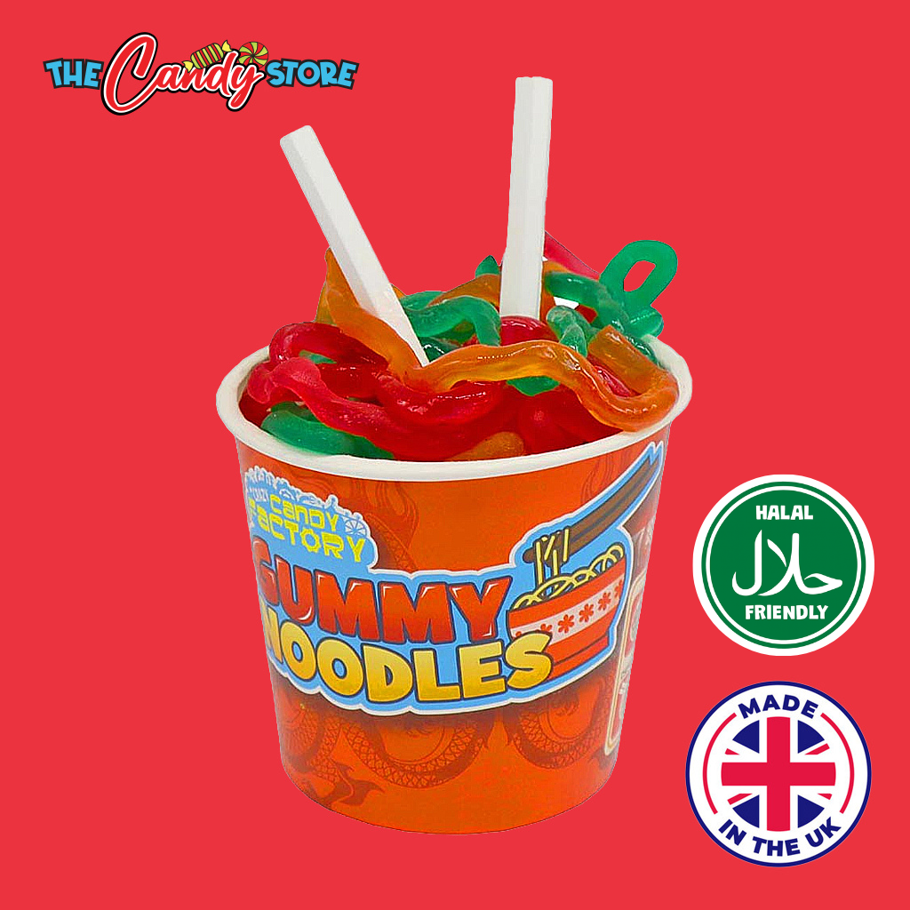 Crazy Candy Factory Gummy Noodles Cup