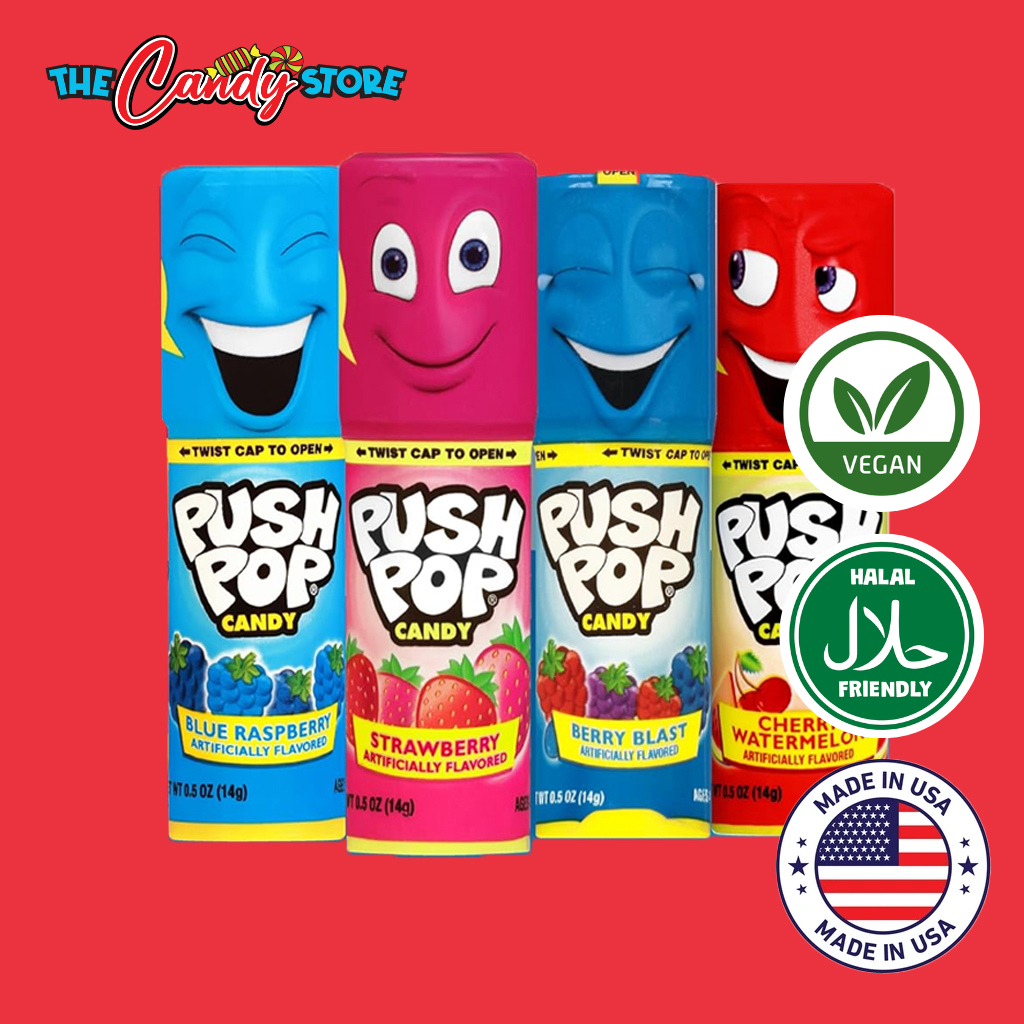 Push Pop Variety Lollipop Candy