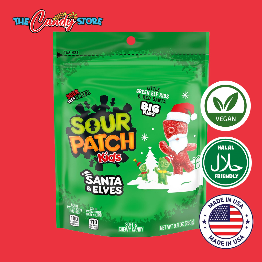 Sour Patch Kids Santa & Elves Soft & Chewy Candy