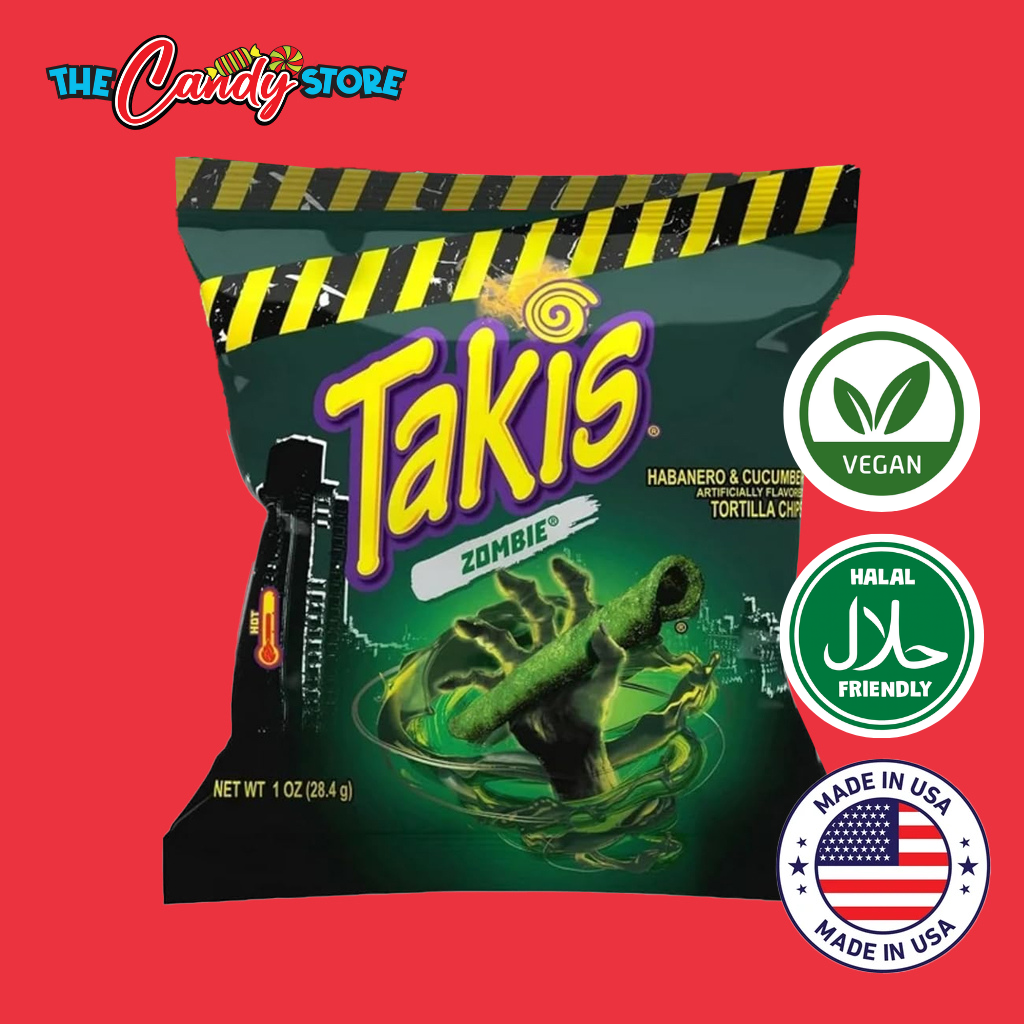 Takis Zombie Habanero & Cucumber Extreme Spicy Rolled Tortilla Chips