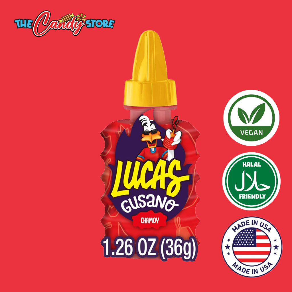 Lucas Gusano Chamoy Flavored Hot Liquid Candy