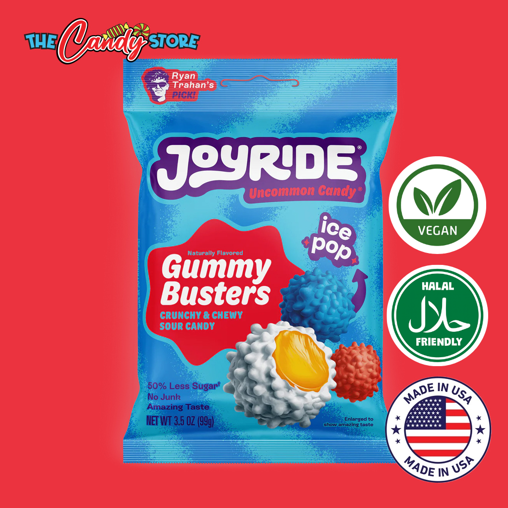 Joyride Sour Gummy Busters Limited Ice Pop Chewy Candy