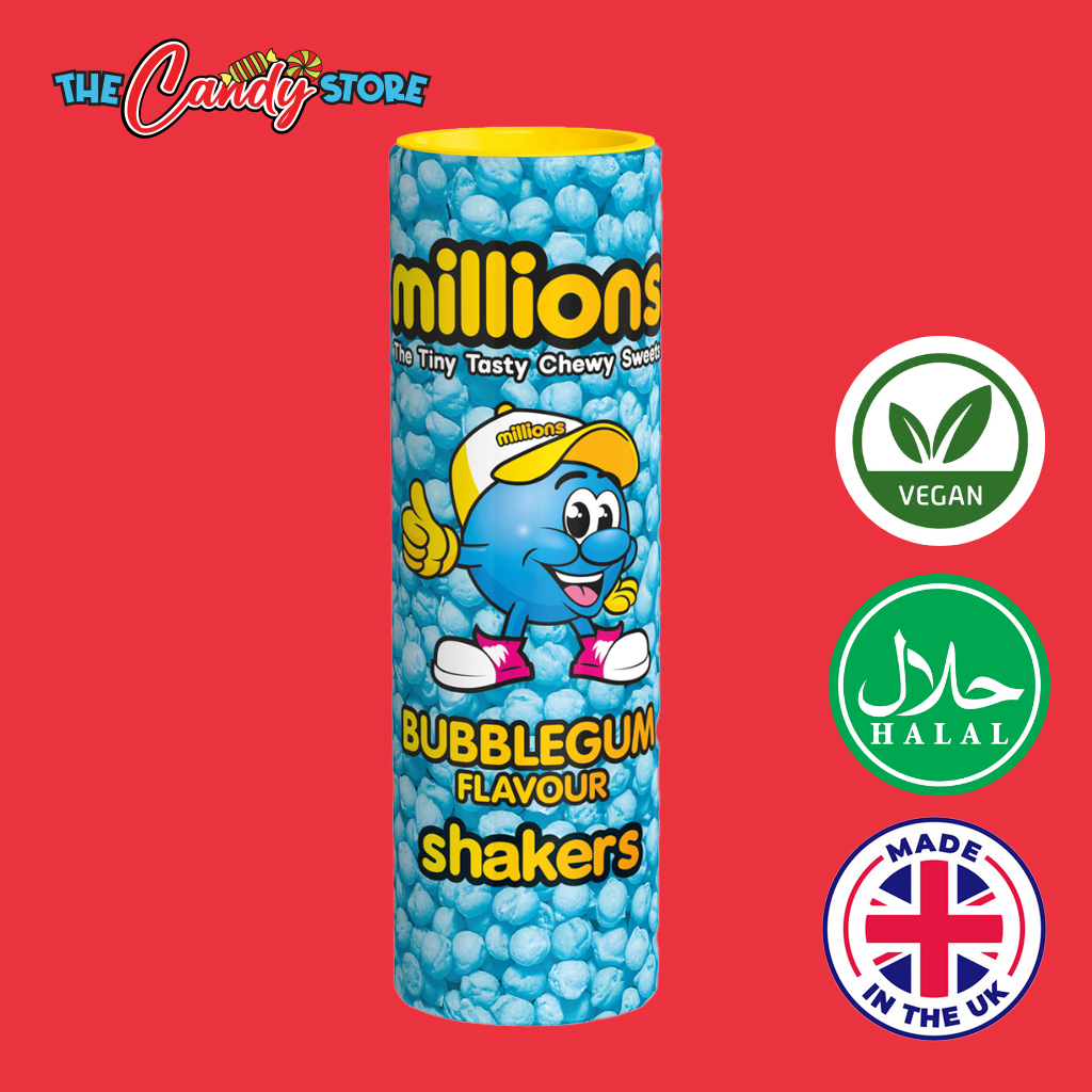 Millions Shakers Bubblegum Flavour Tiny Chewy Candy