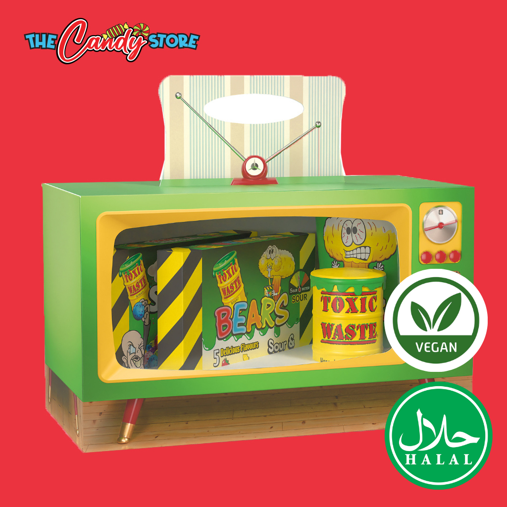 Toxic Waste TV Night Sour Candy Gift Box