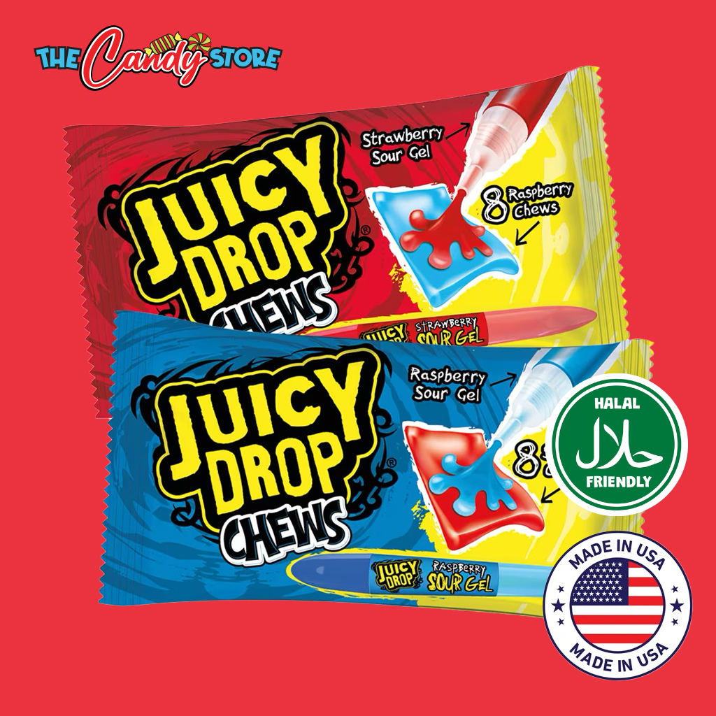 Juicy Drop Chew Candy with Sour Gel Pen