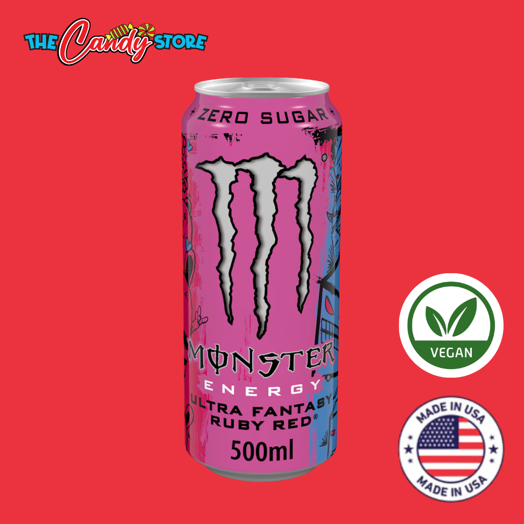 Monster Energy Ultra Fantasy Ruby Red Enery Drink