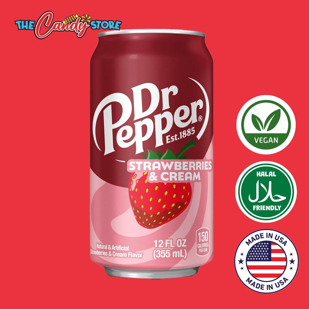 Dr Pepper Strawberries and Cream Soda