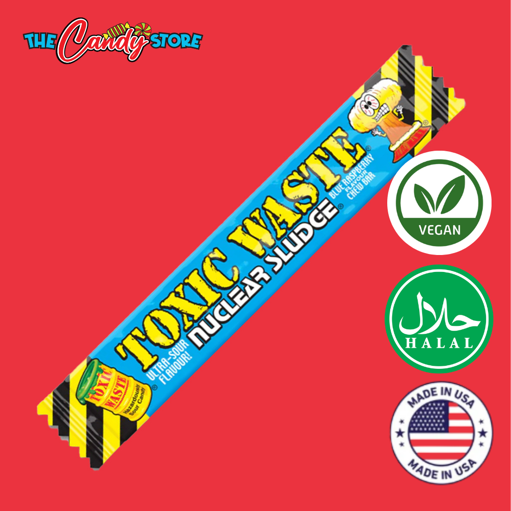 Toxic Waste Sour Blue Raspberry Chew Bar