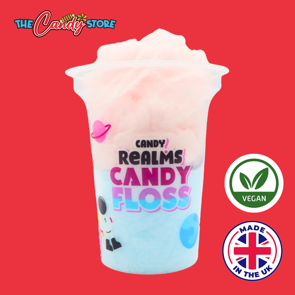 Candy Realms Strawberry & Raspberry Candy Floss Cup