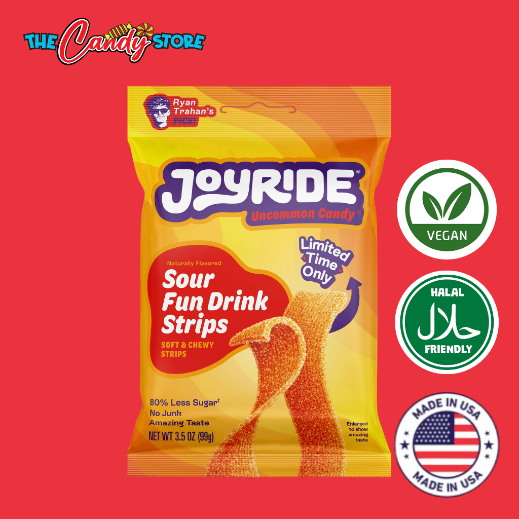 Joyride Sour Fun Drink Strips Chewy Candy