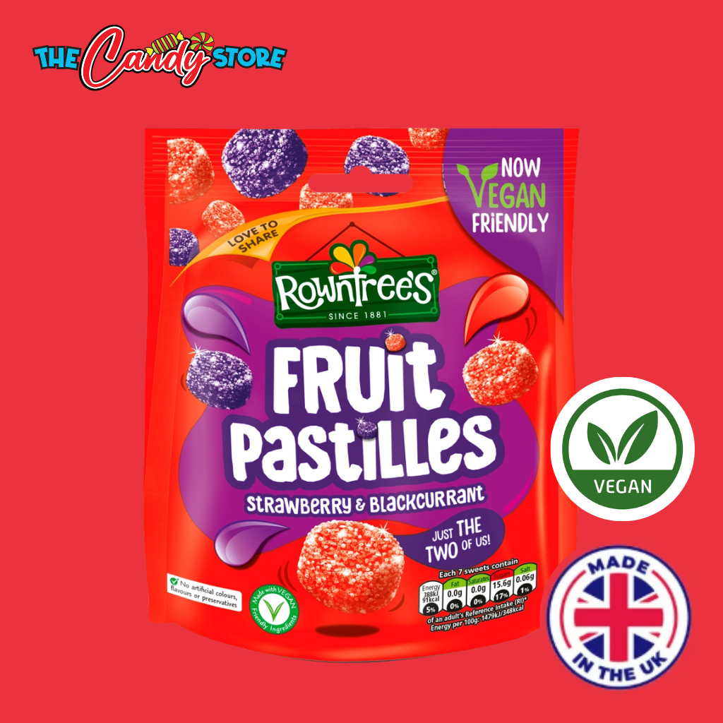 Rowntree's Fruit Pastilles Strawberry & Blackcurrant Sharing Pouch