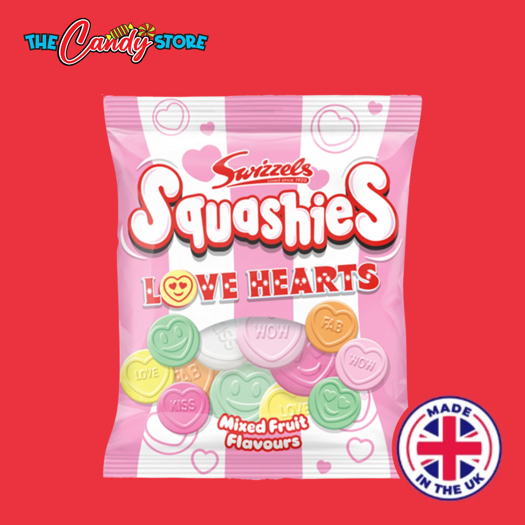 Swizzels Squashies Love Hearts Mixed Fruit Flavour