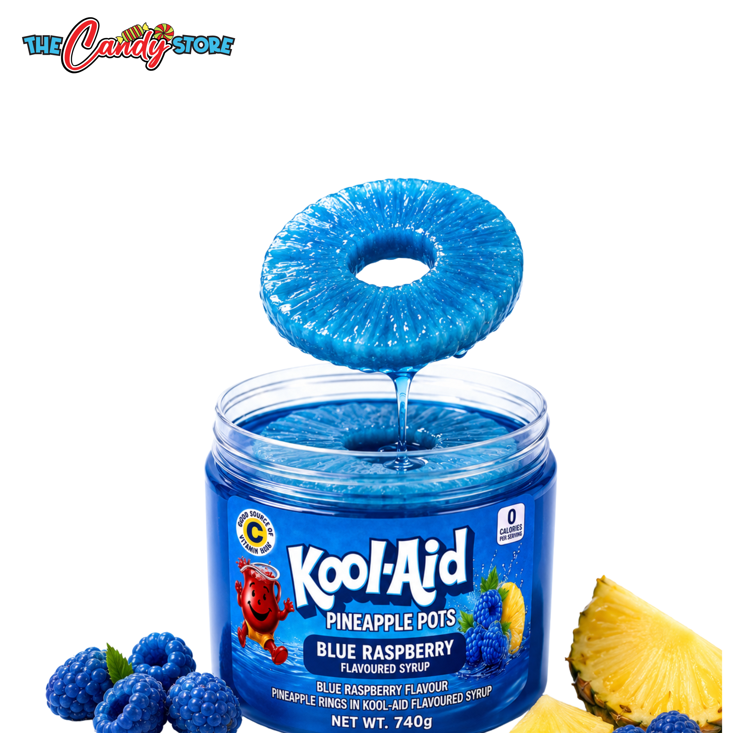 Kool-Aid Pineapple Pots DIY Kit – Blue Raspberry | 740g Jar