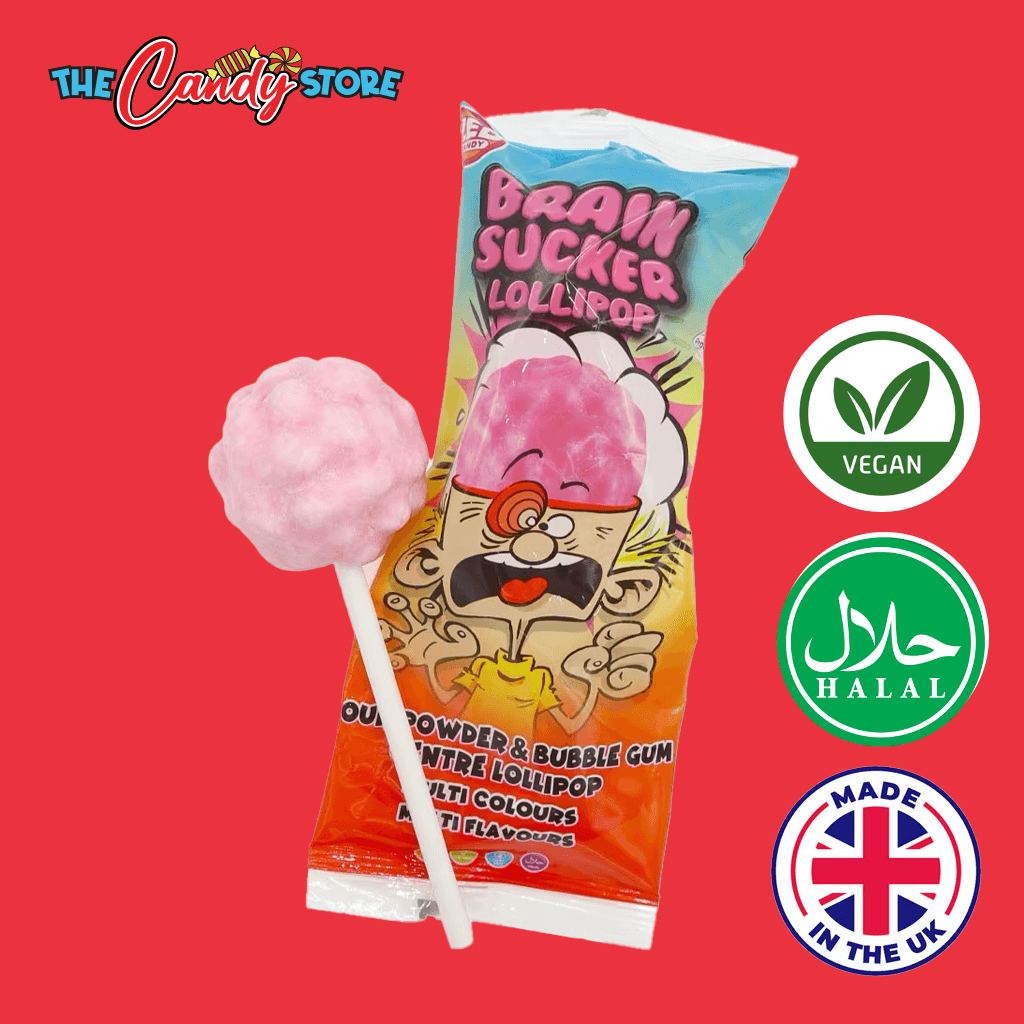 Brain Sucker Giant Sour Lollipop by Zed Candy