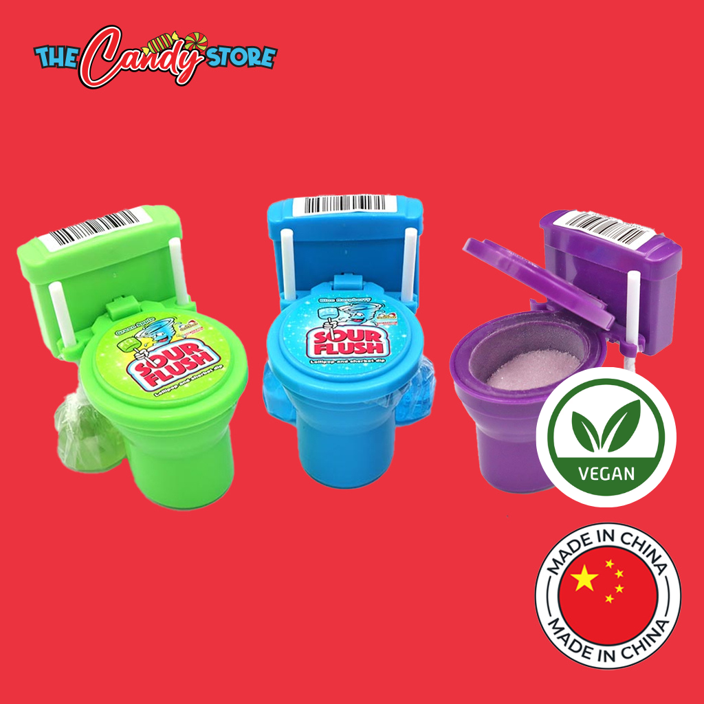 Kidsmania Sour Flush Toilet Seat Lollipop & Dip