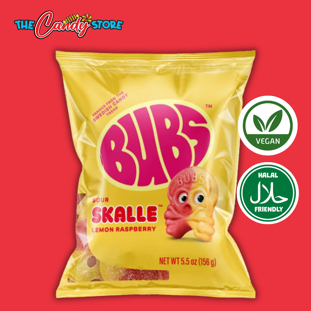Goody Candy Sour Skalle Lemon Raspberry Swedish Candy
