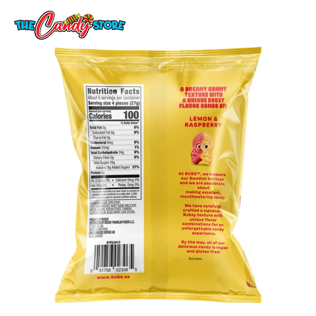 Goody Candy Sour Skalle Lemon Raspberry Swedish Candy