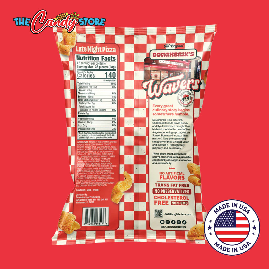 Doughbrik's Original Wavers Late Night Pizza Snack
