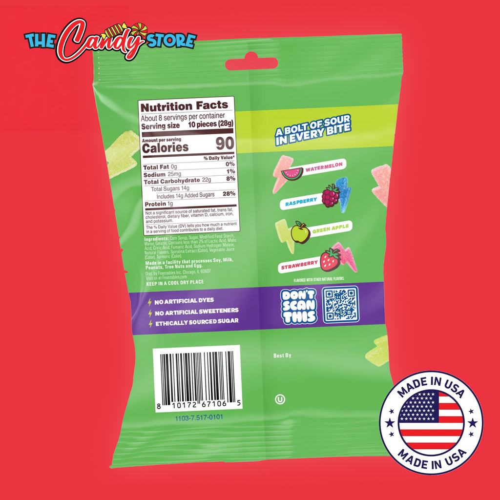 Feastables Assorted Sour Strikes Gummies