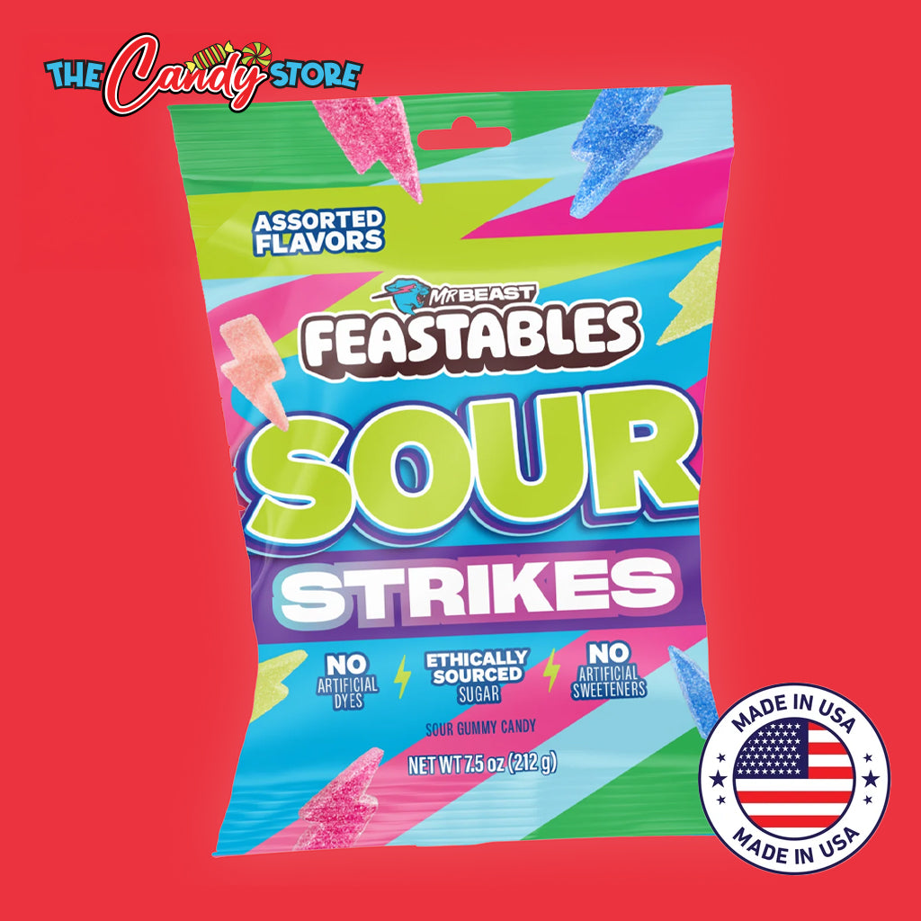Feastables Assorted Sour Strikes Gummies