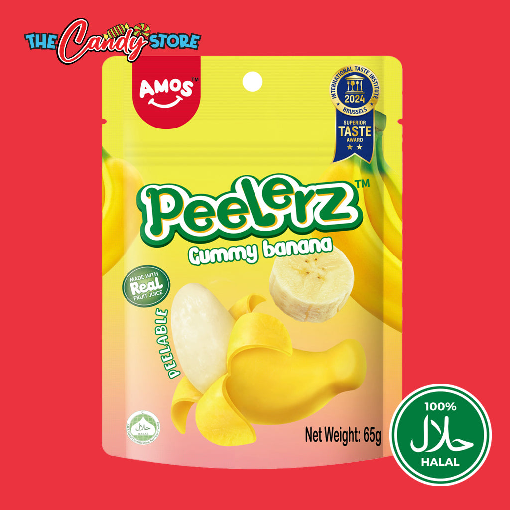 Amos Peelerz Peelable Banana Gummy Candy