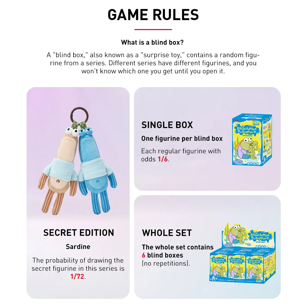 Spongebob Bikini Bottom Buddies - Whimsical Plush Blind Box