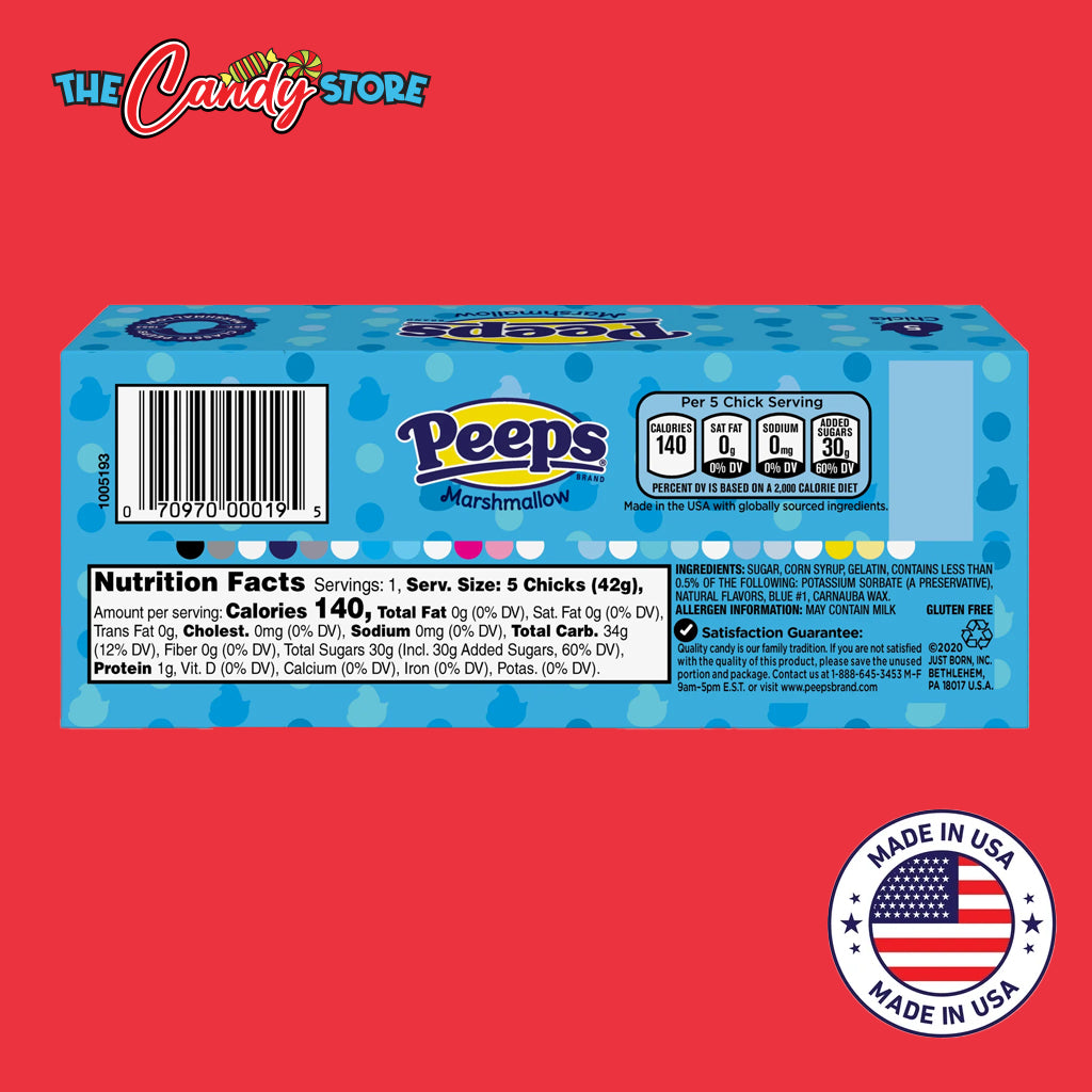 PEEPS Blue Chicks Marshmallow Candy