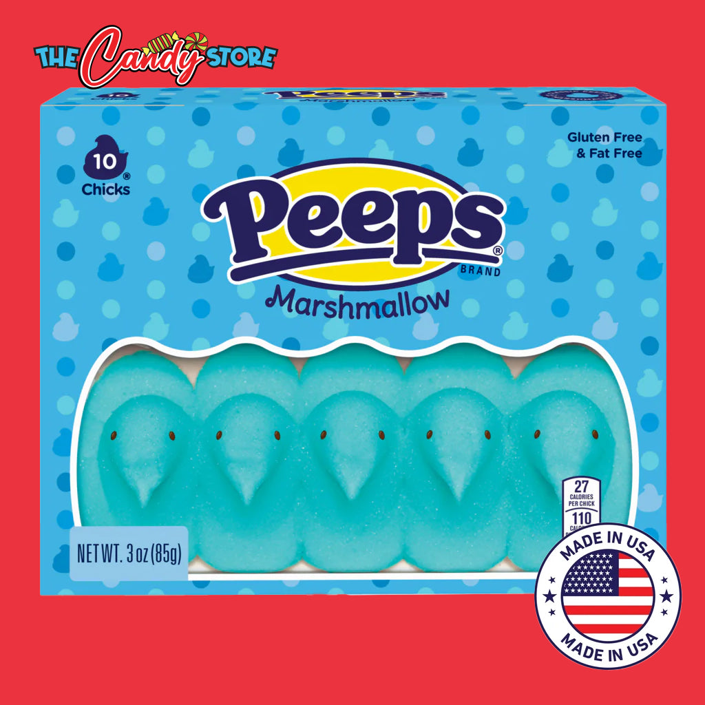 PEEPS Blue Chicks Marshmallow Candy
