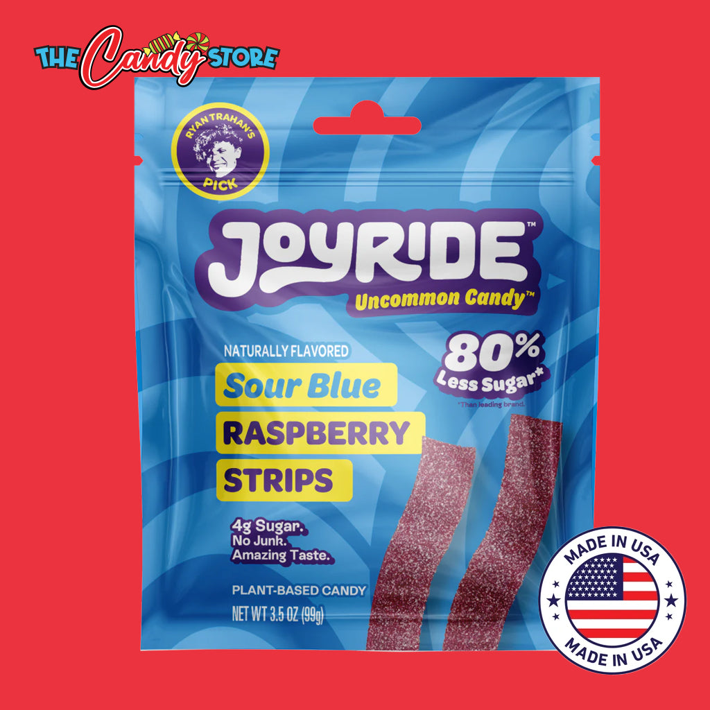 Joyride Sour Blue Raspberry Strips – The Candy Store