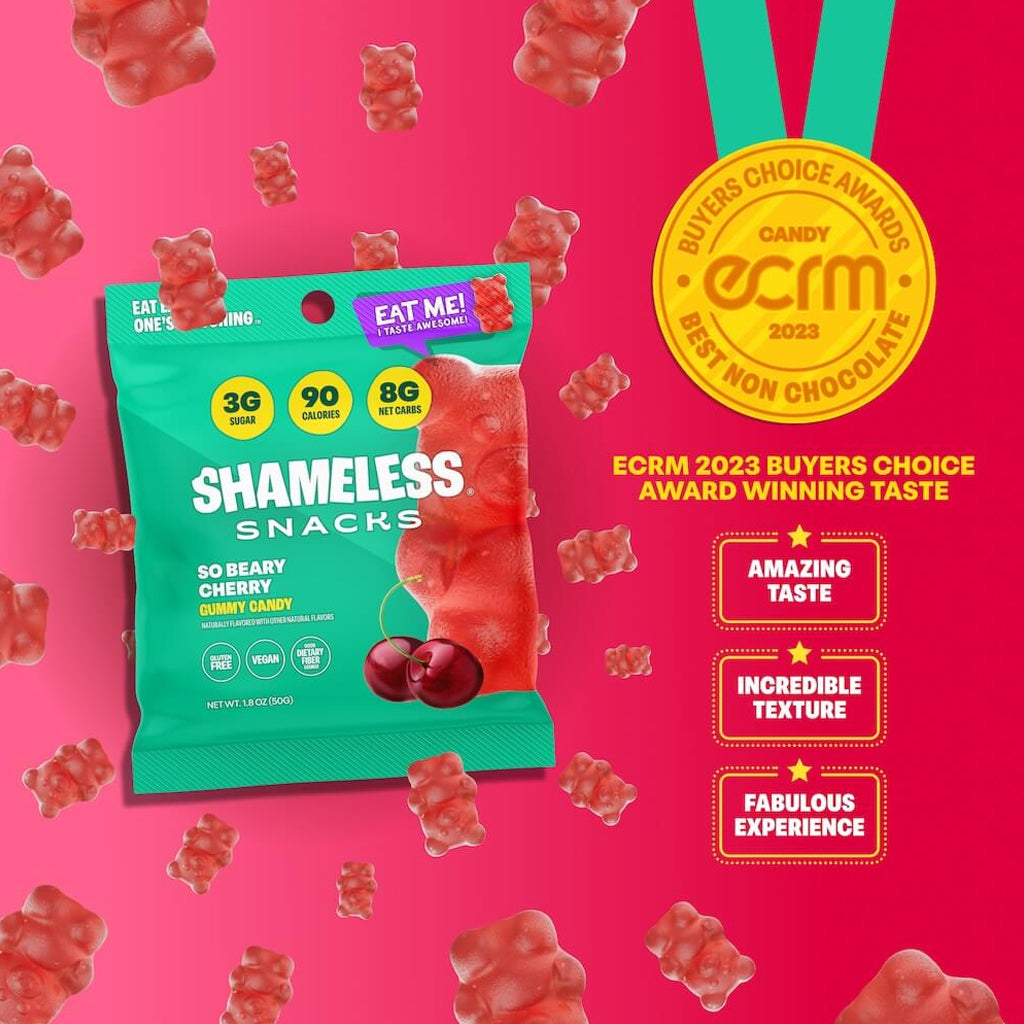 Shameless Snacks So Beary Cherry Healthy Gummy Candy