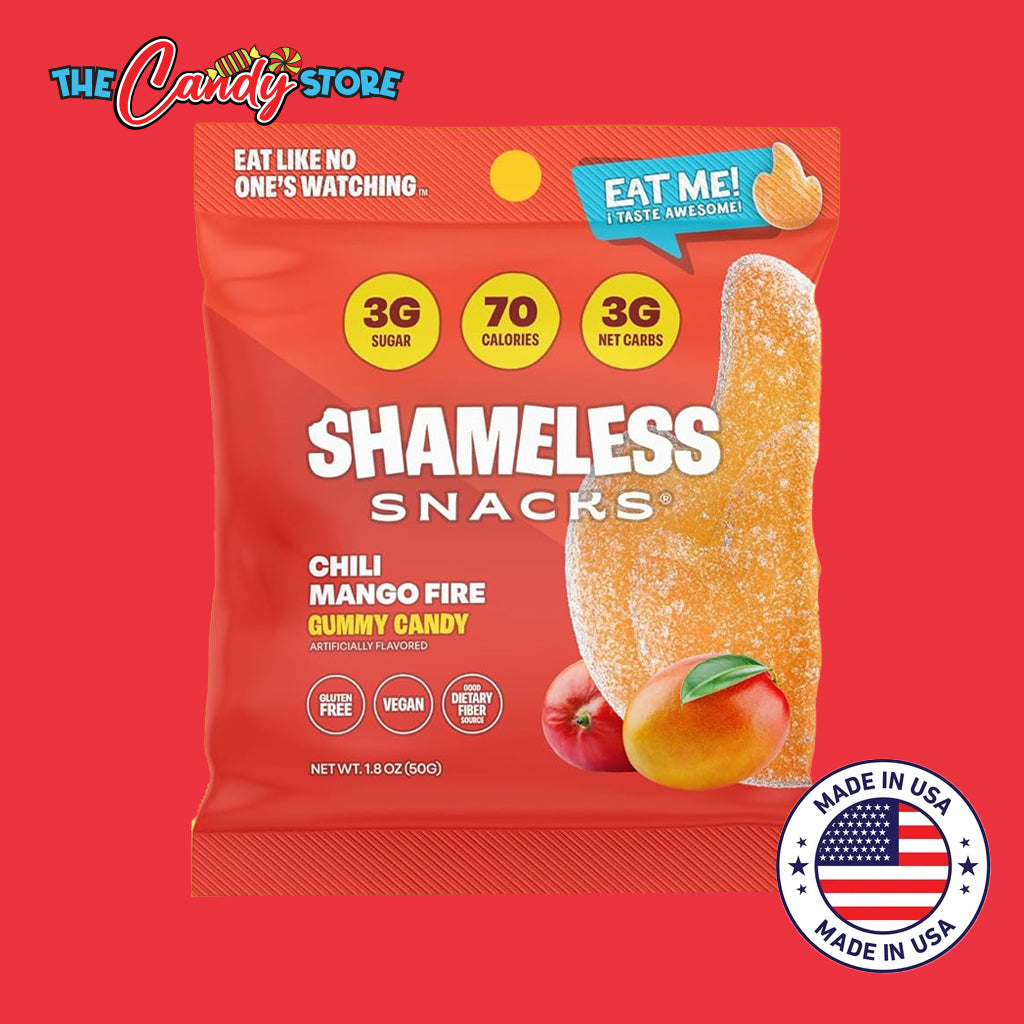 Shameless Snacks Chili Mango Healthy Gummy Candy