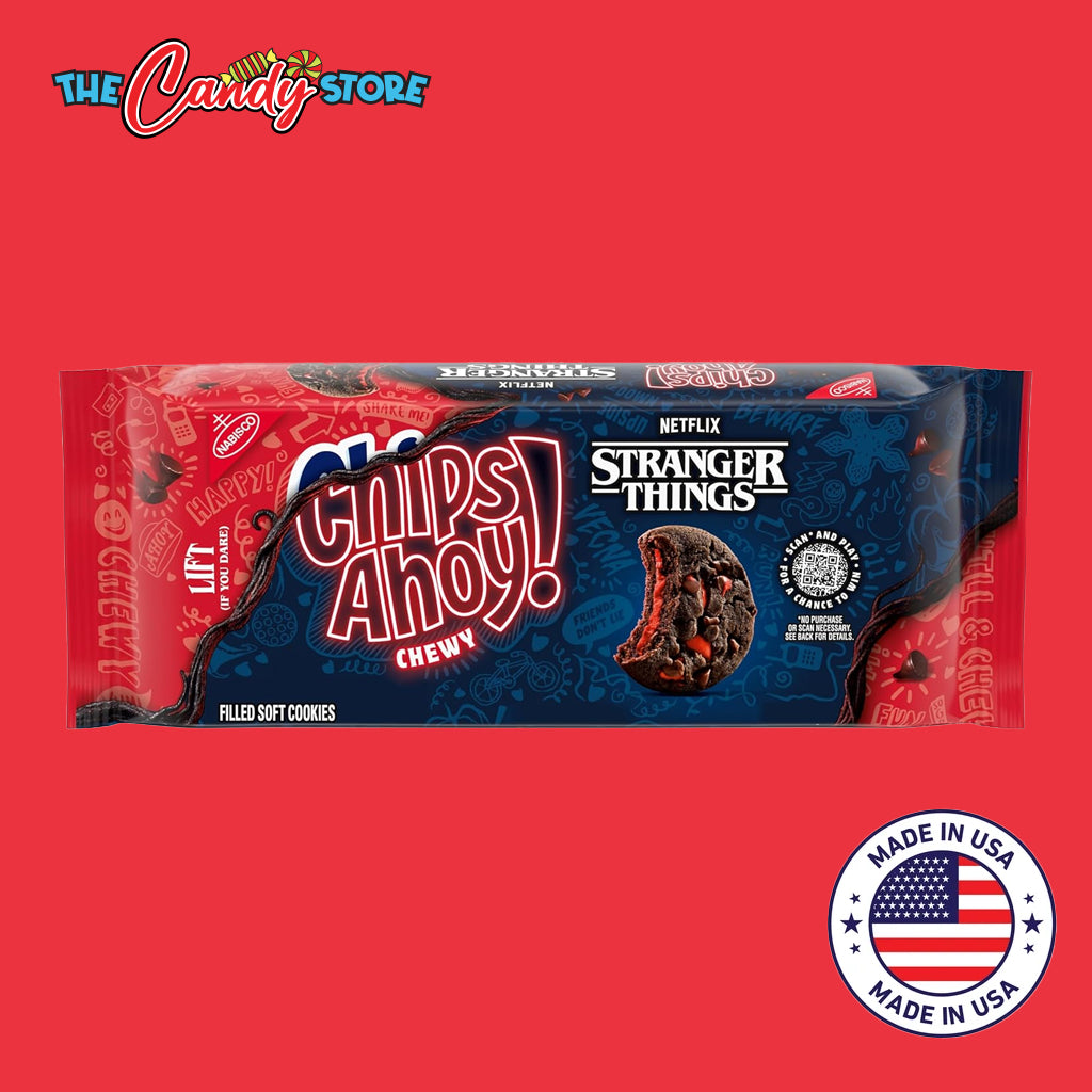 Chips Ahoy! Stranger Things Chewy Chocolatey Strawberry-Flavored Filled Soft Cookies