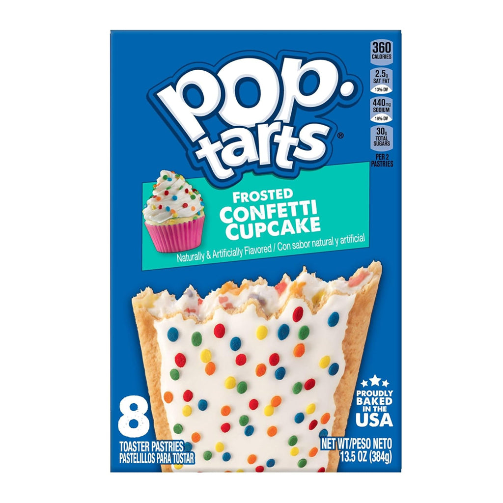 Pop Tarts Frosted Confetti Cupcake Toaster Pastries Box