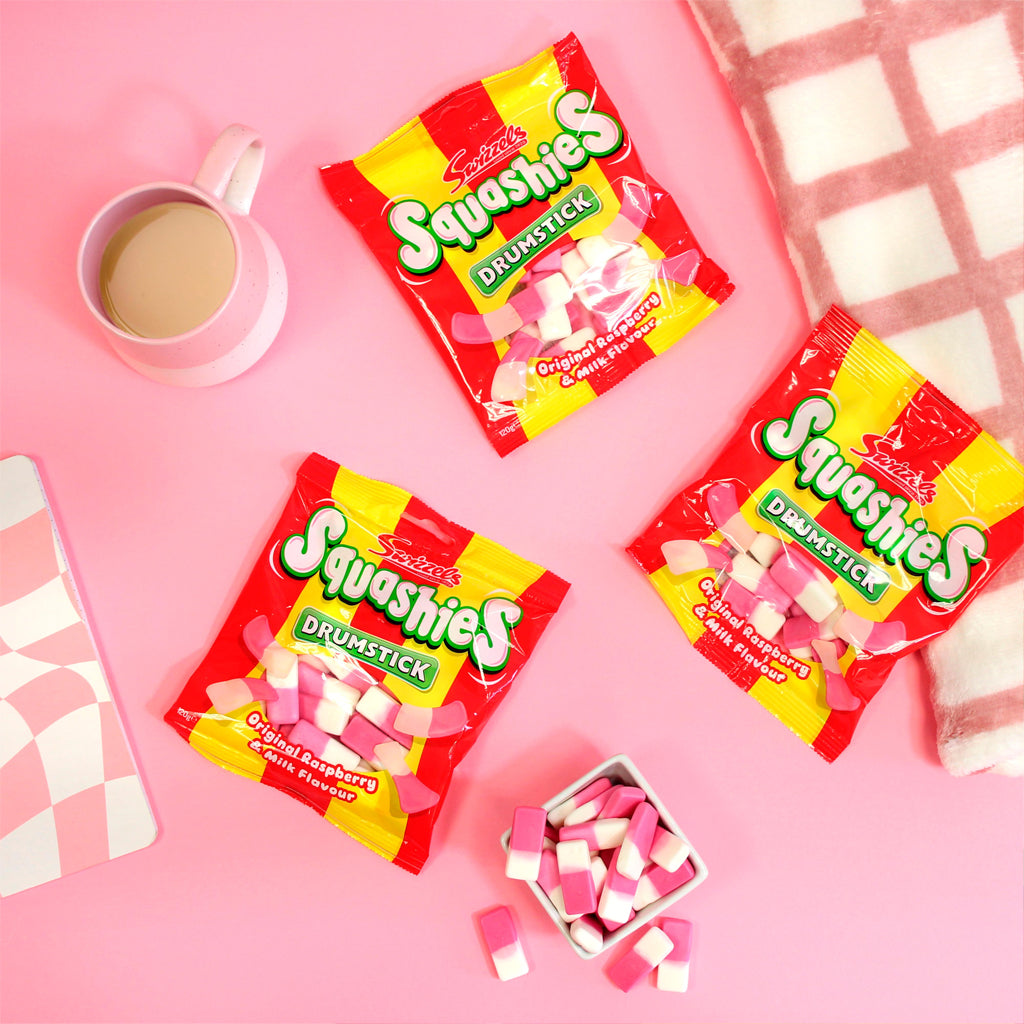 Swizzels Squashies Original Raspberry & Milk Chewy Candy