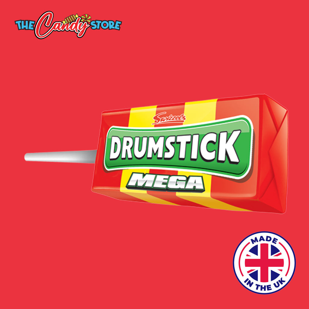 Swizzels Drumstick Mega Raspberry & Milk Lollies