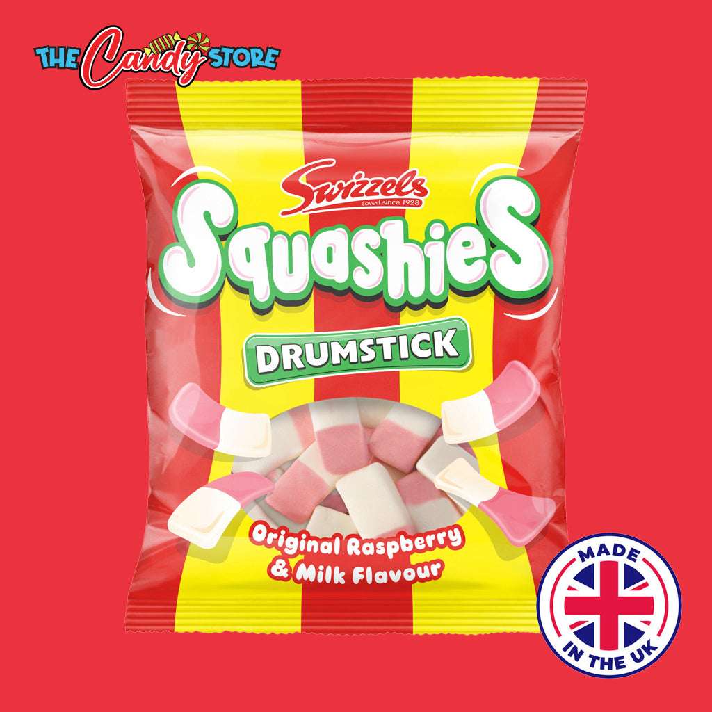 Swizzels Squashies Original Raspberry & Milk Chewy Candy
