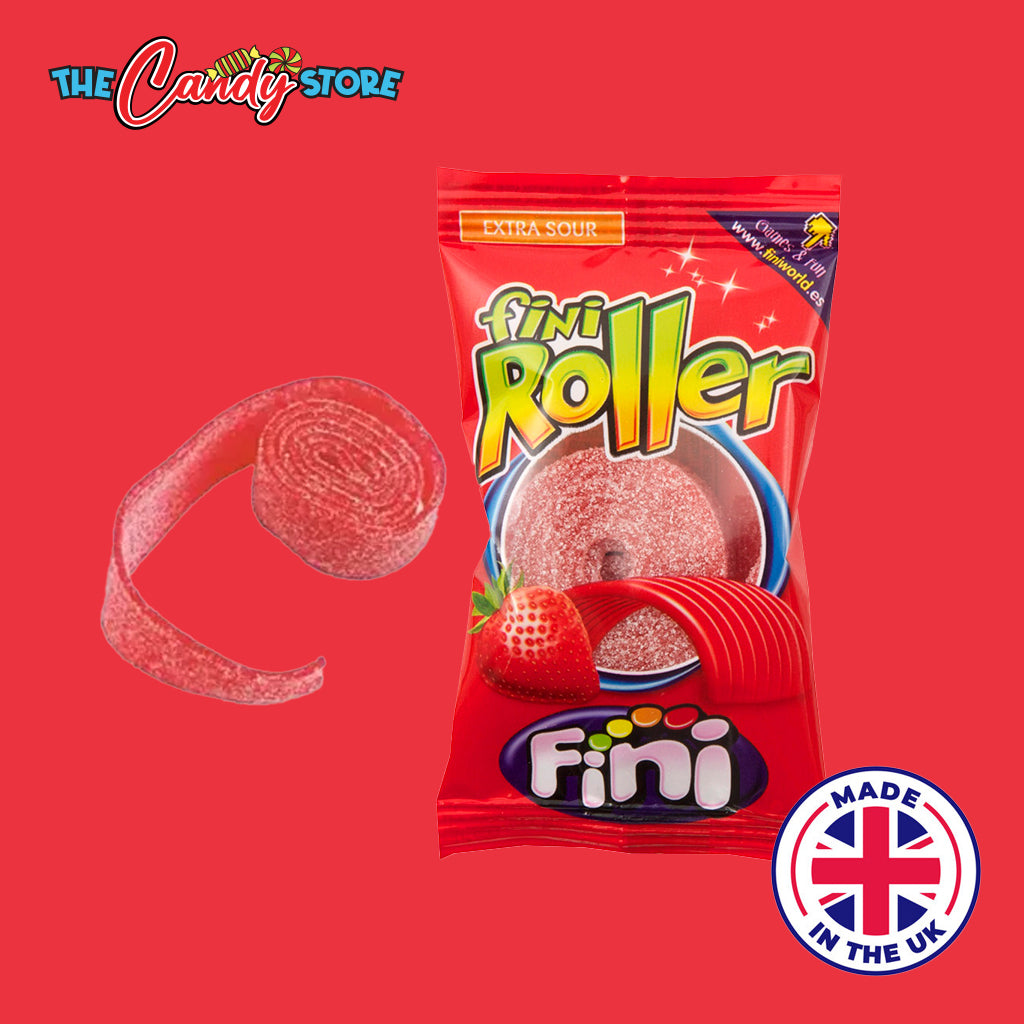 Fini Fizzy Strawberry Rollers Candy