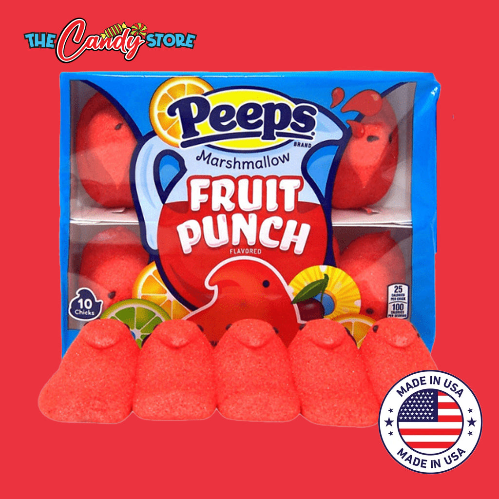 PEEPS Fruit Punch Chicks Marshmallow Candy