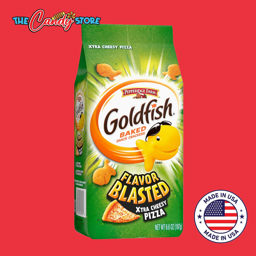 Goldfish Xtra Cheesy Pizza Blasted Baked Crackers
