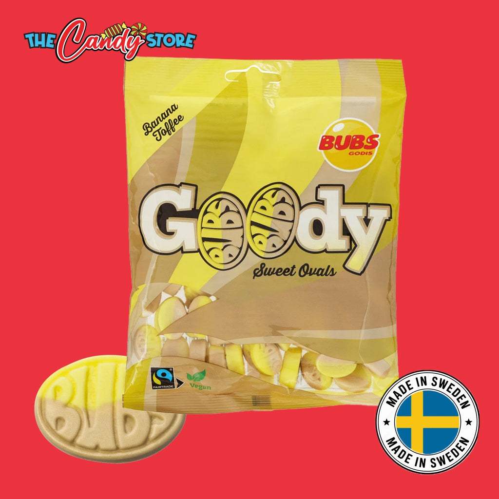 Goody Banana Toffee Ovals Swedish Candy