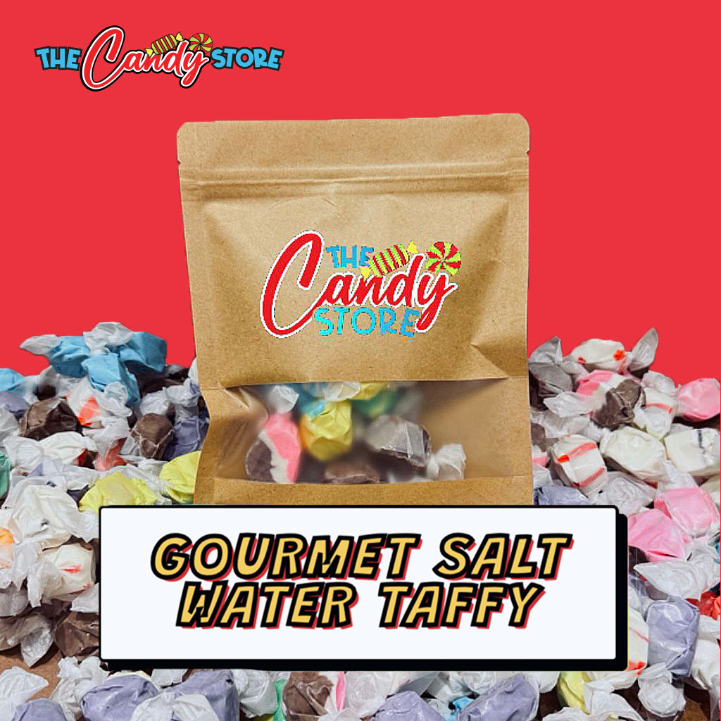 Gourmet Salt Water Assorted Taffy (Candy Pack Of 10) (Halal Friendly)