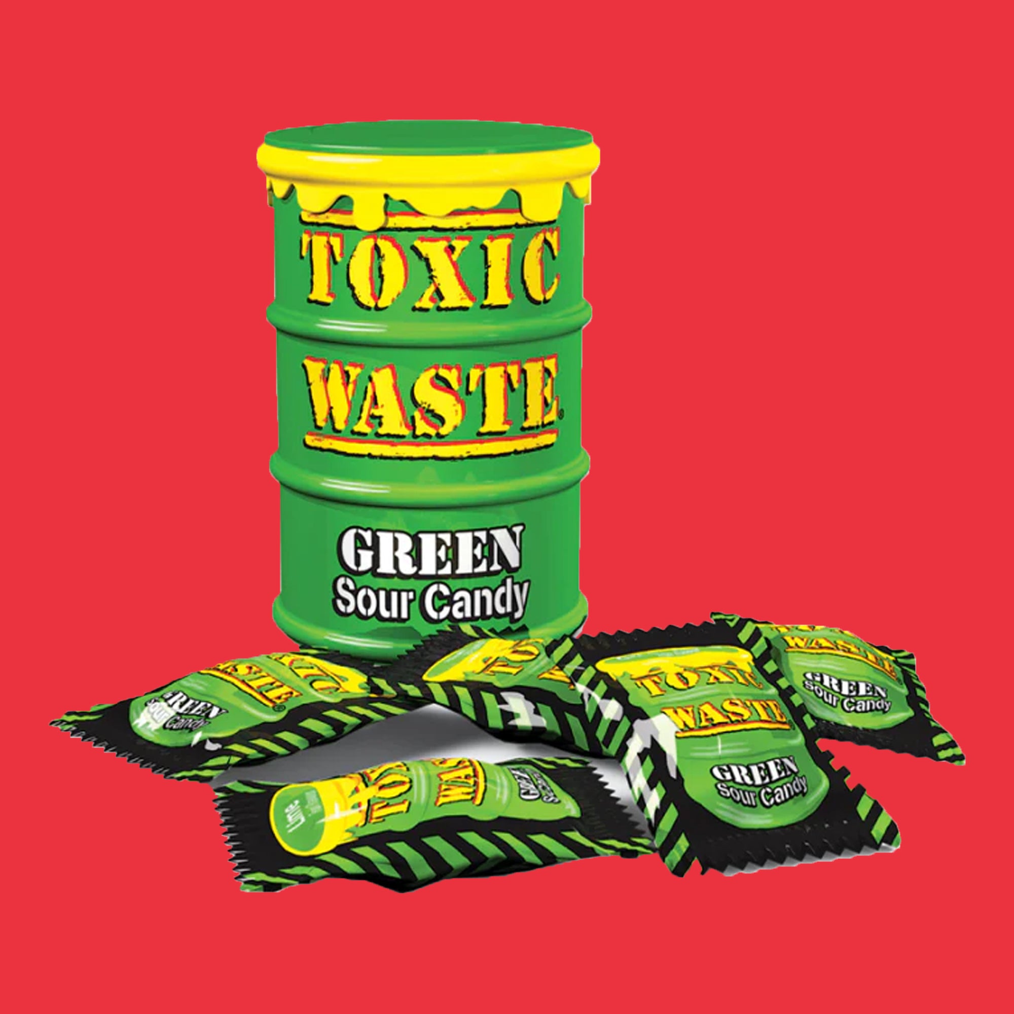 Toxic Waste Green Drum Hazardously Candy 42g