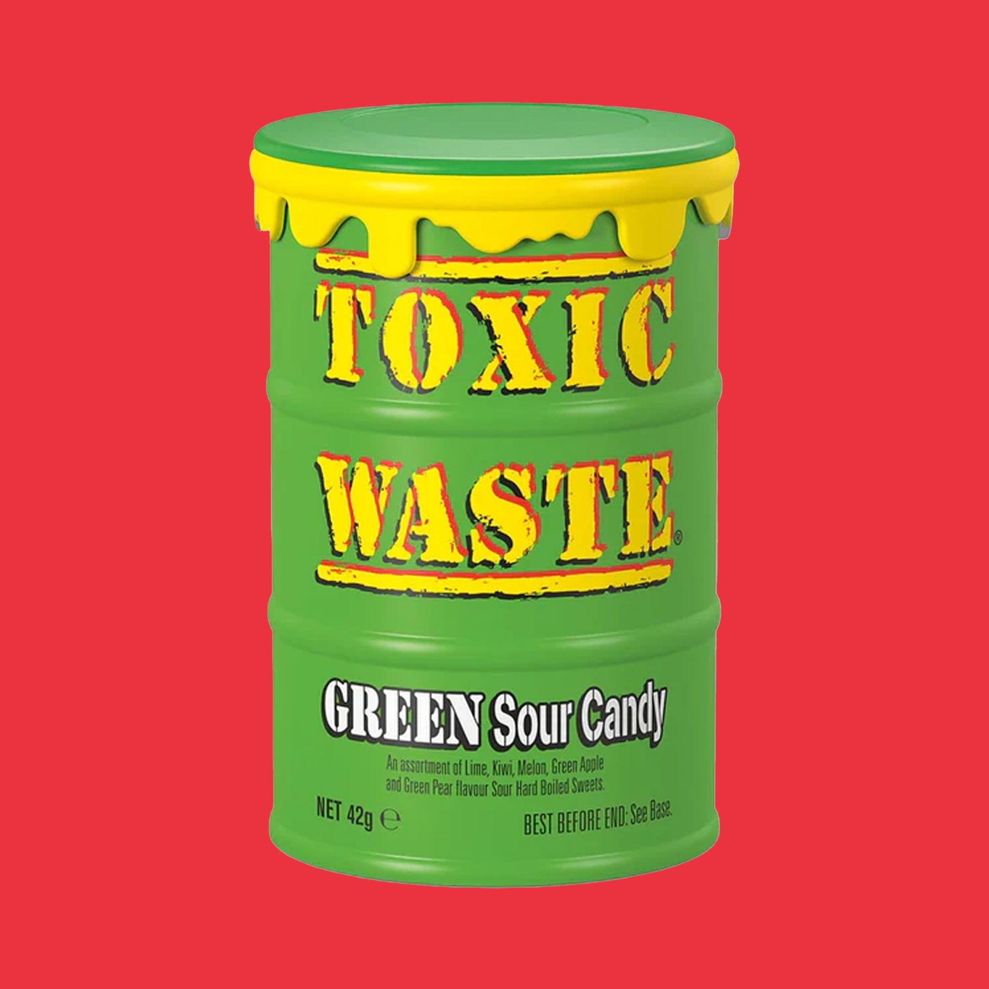 Toxic Waste Green Drum Hazardously Candy 42g