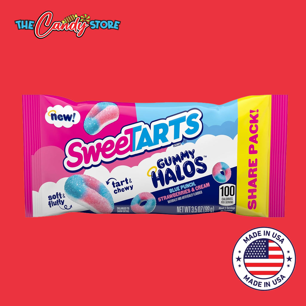 SweeTARTS Blue Punch, Strawberry & Cream Gummy Halos