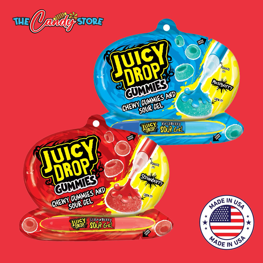 Juicy Drop Chewy Gummies with Sour Gel