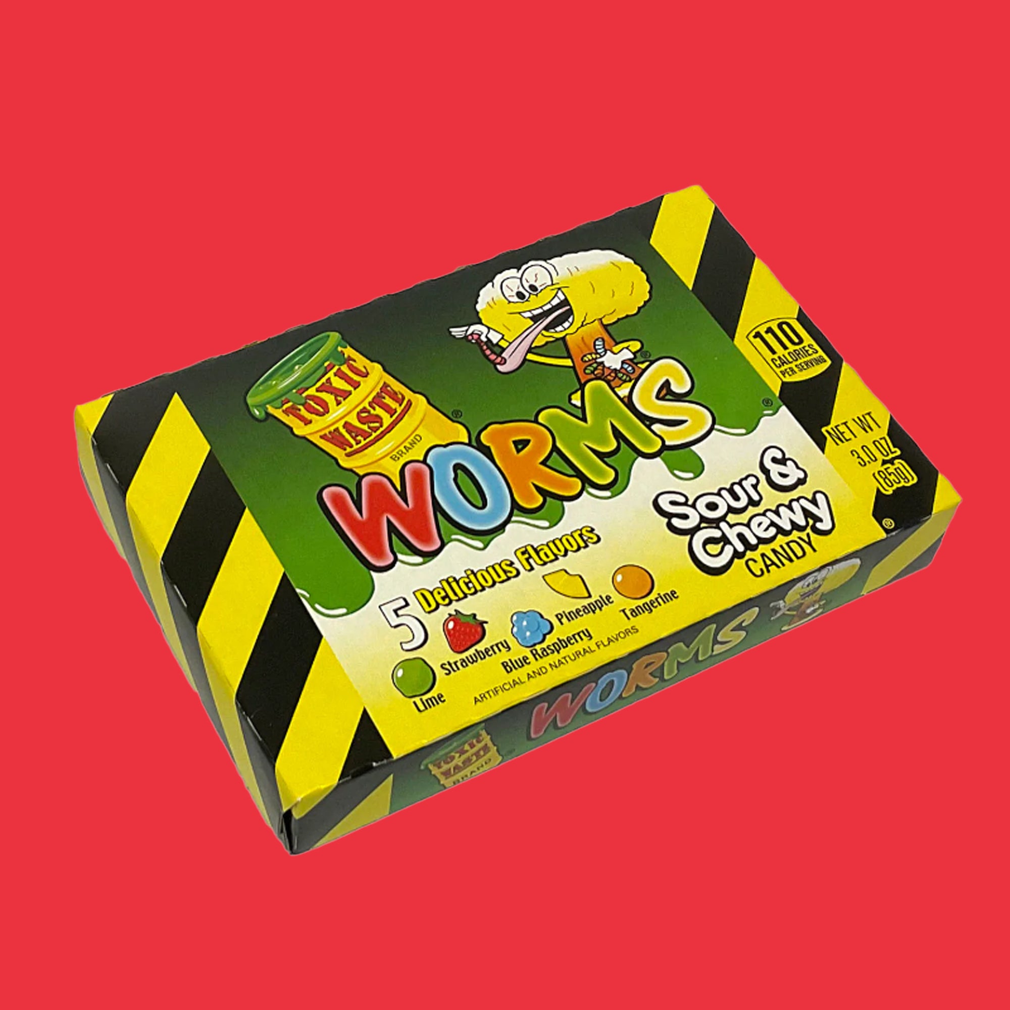 Toxic Waste Gummy Worms Theatre Box