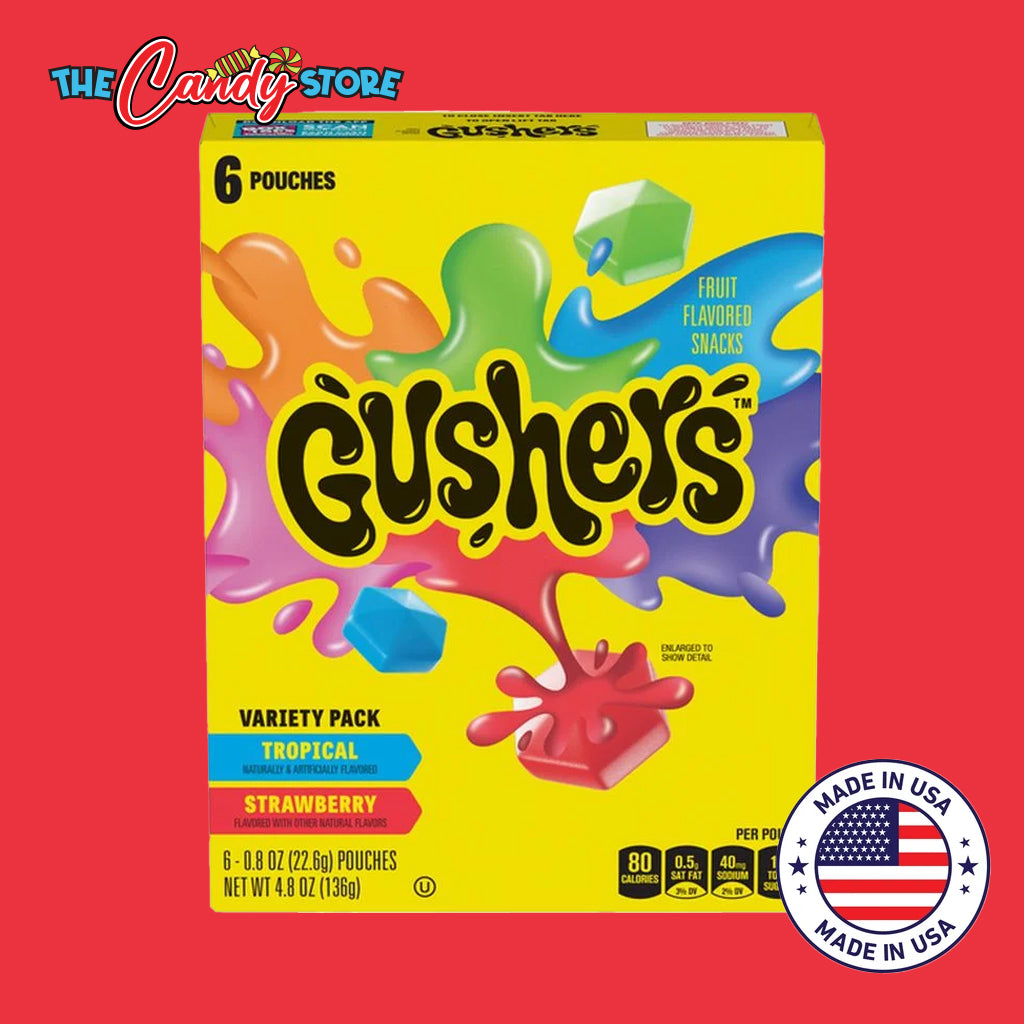 Gushers Fruit Flavoured Snack (Pouch of 6)